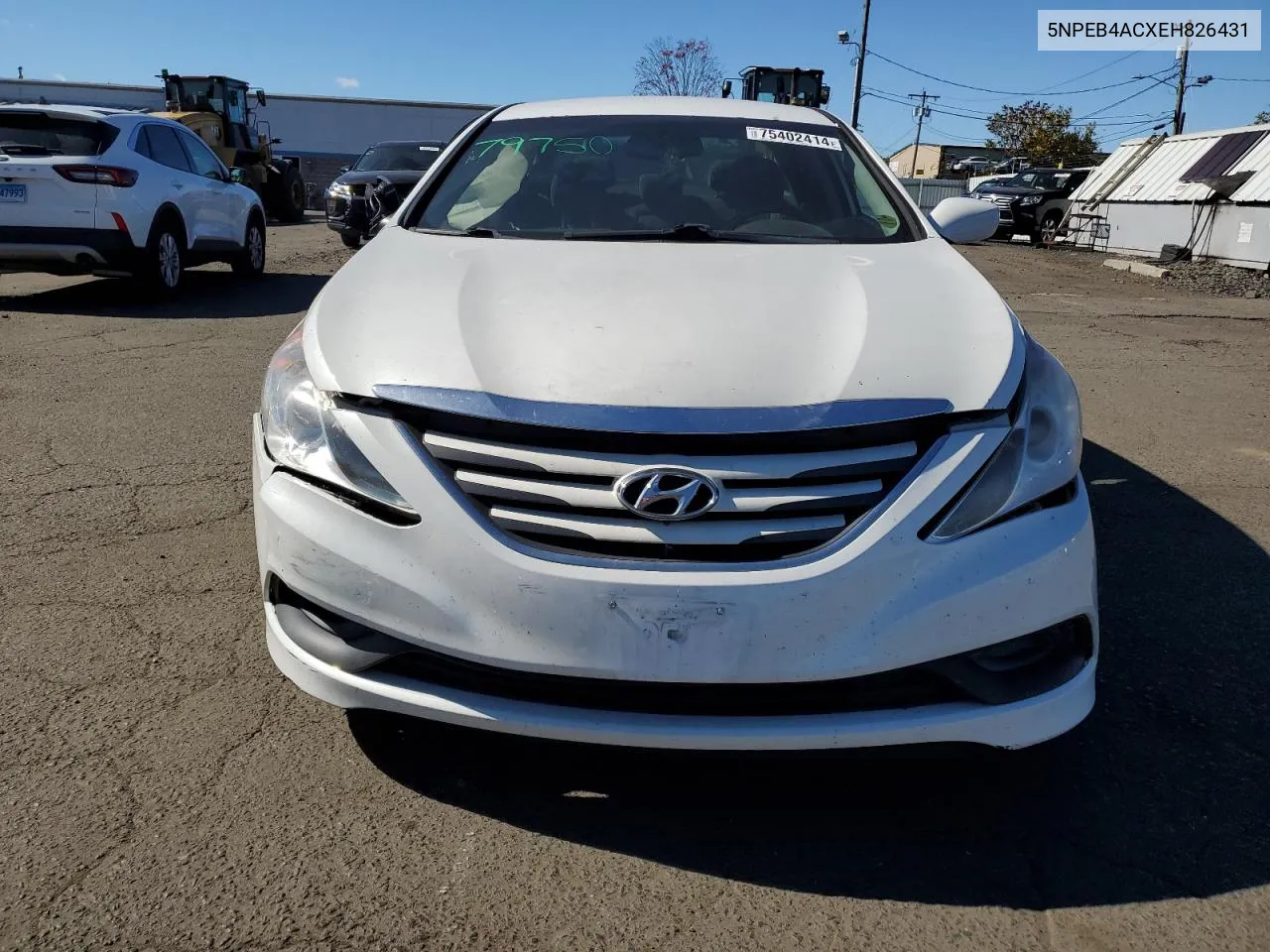 2014 Hyundai Sonata Gls VIN: 5NPEB4ACXEH826431 Lot: 75402414