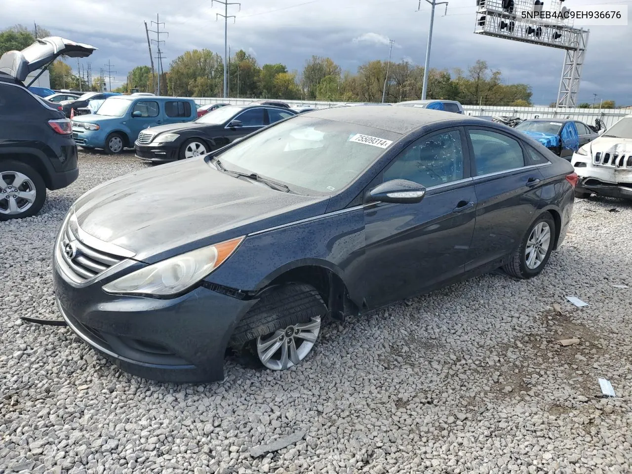 2014 Hyundai Sonata Gls VIN: 5NPEB4AC9EH936676 Lot: 75509314