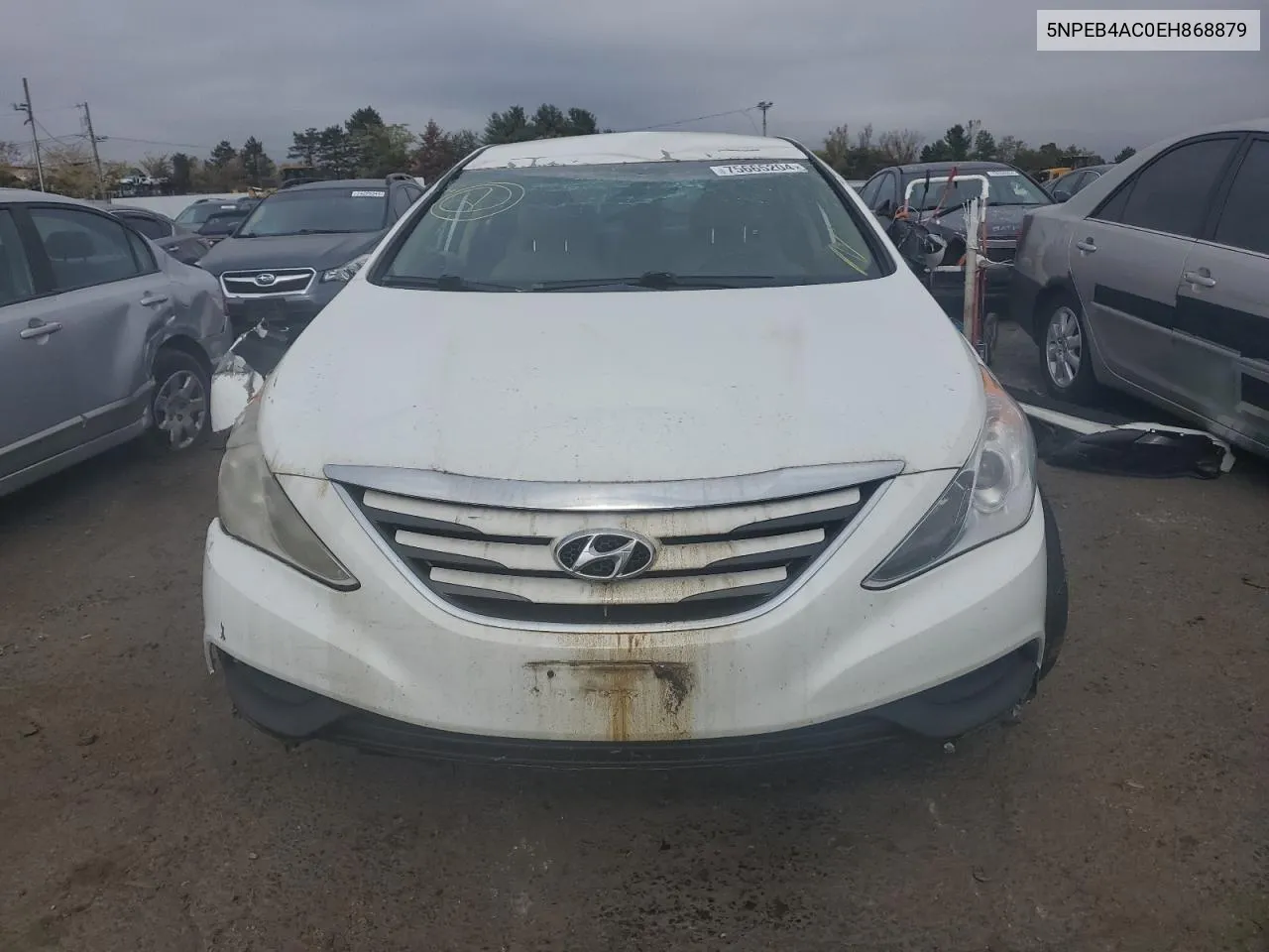 2014 Hyundai Sonata Gls VIN: 5NPEB4AC0EH868879 Lot: 75665204