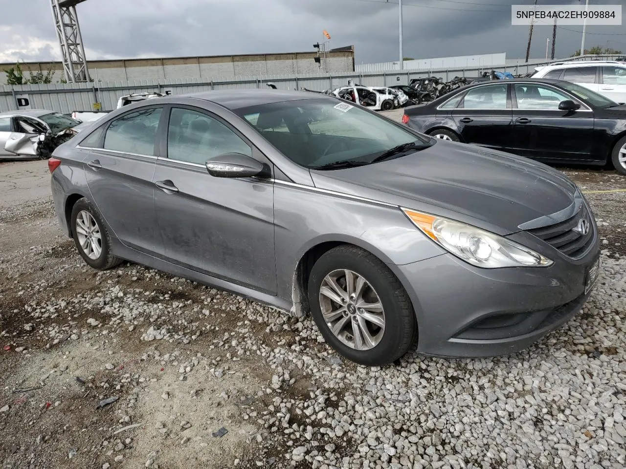 2014 Hyundai Sonata Gls VIN: 5NPEB4AC2EH909884 Lot: 76028984