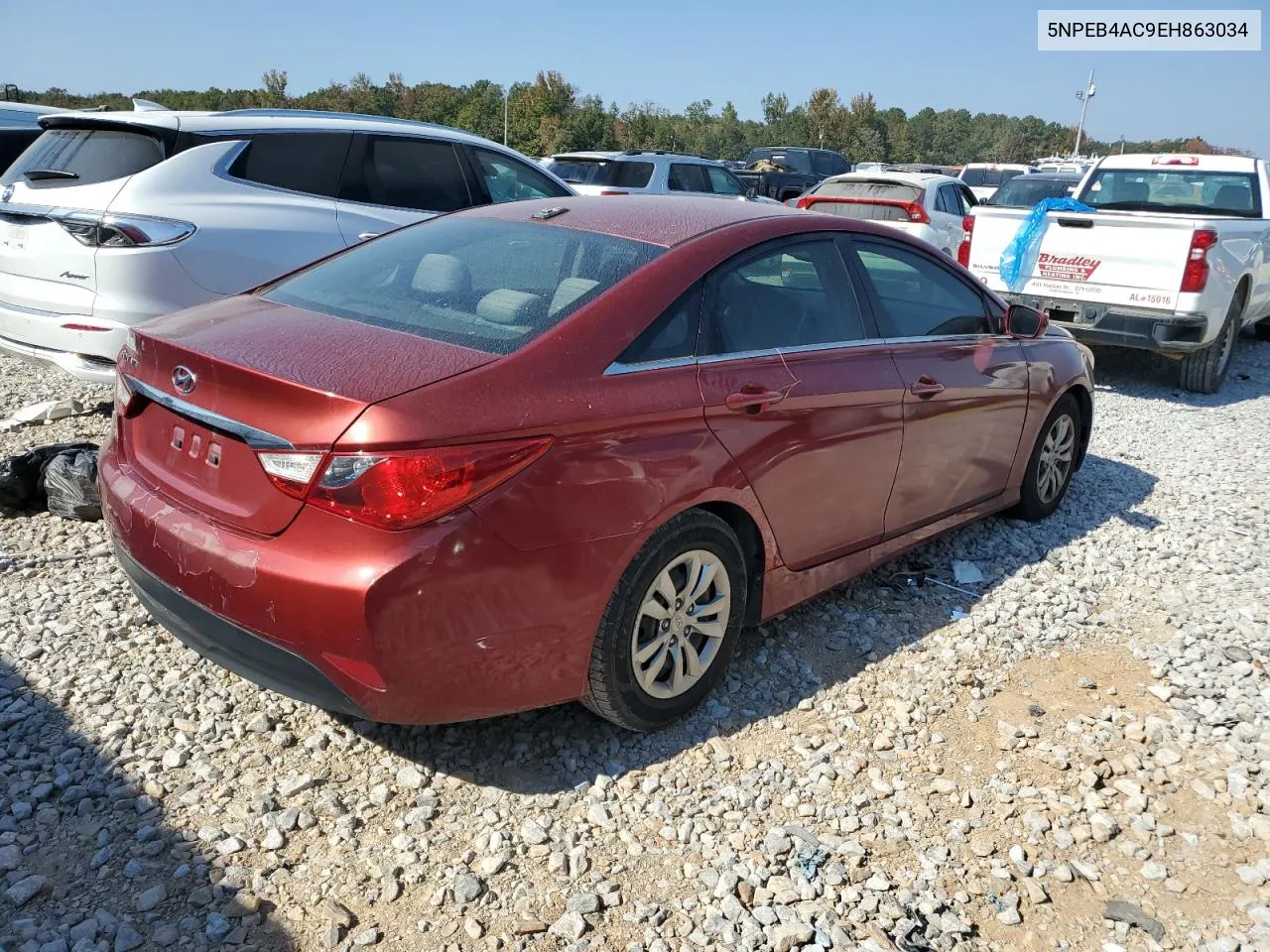 2014 Hyundai Sonata Gls VIN: 5NPEB4AC9EH863034 Lot: 76097044