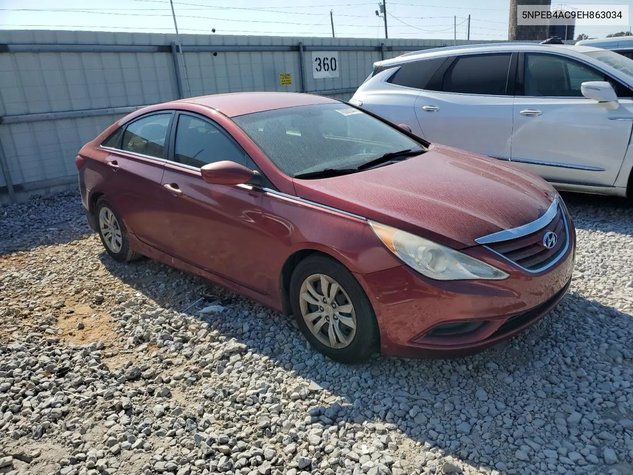 2014 Hyundai Sonata Gls VIN: 5NPEB4AC9EH863034 Lot: 76097044