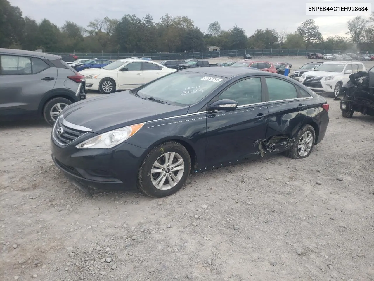 2014 Hyundai Sonata Gls VIN: 5NPEB4AC1EH928684 Lot: 76139884