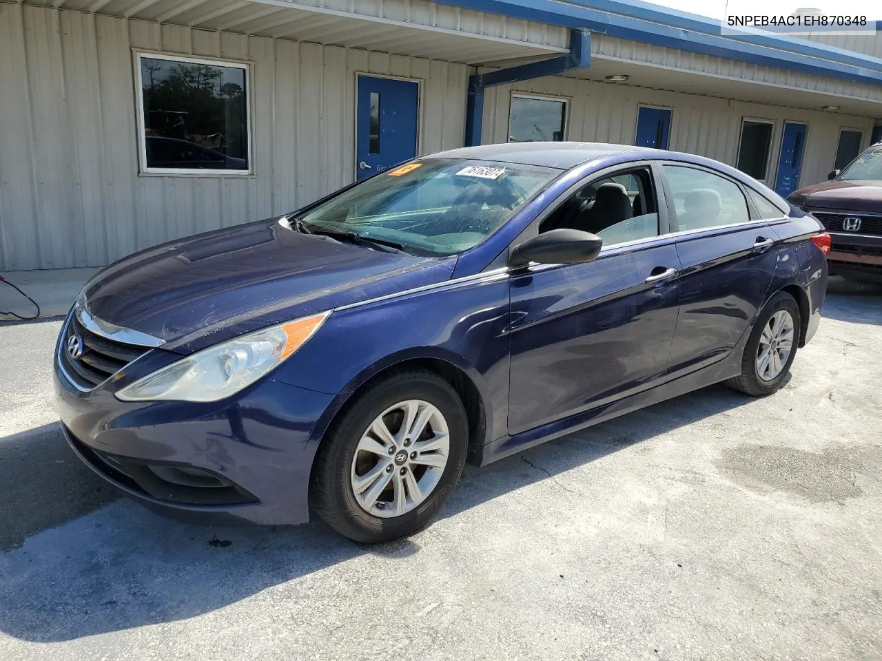 2014 Hyundai Sonata Gls VIN: 5NPEB4AC1EH870348 Lot: 76163074