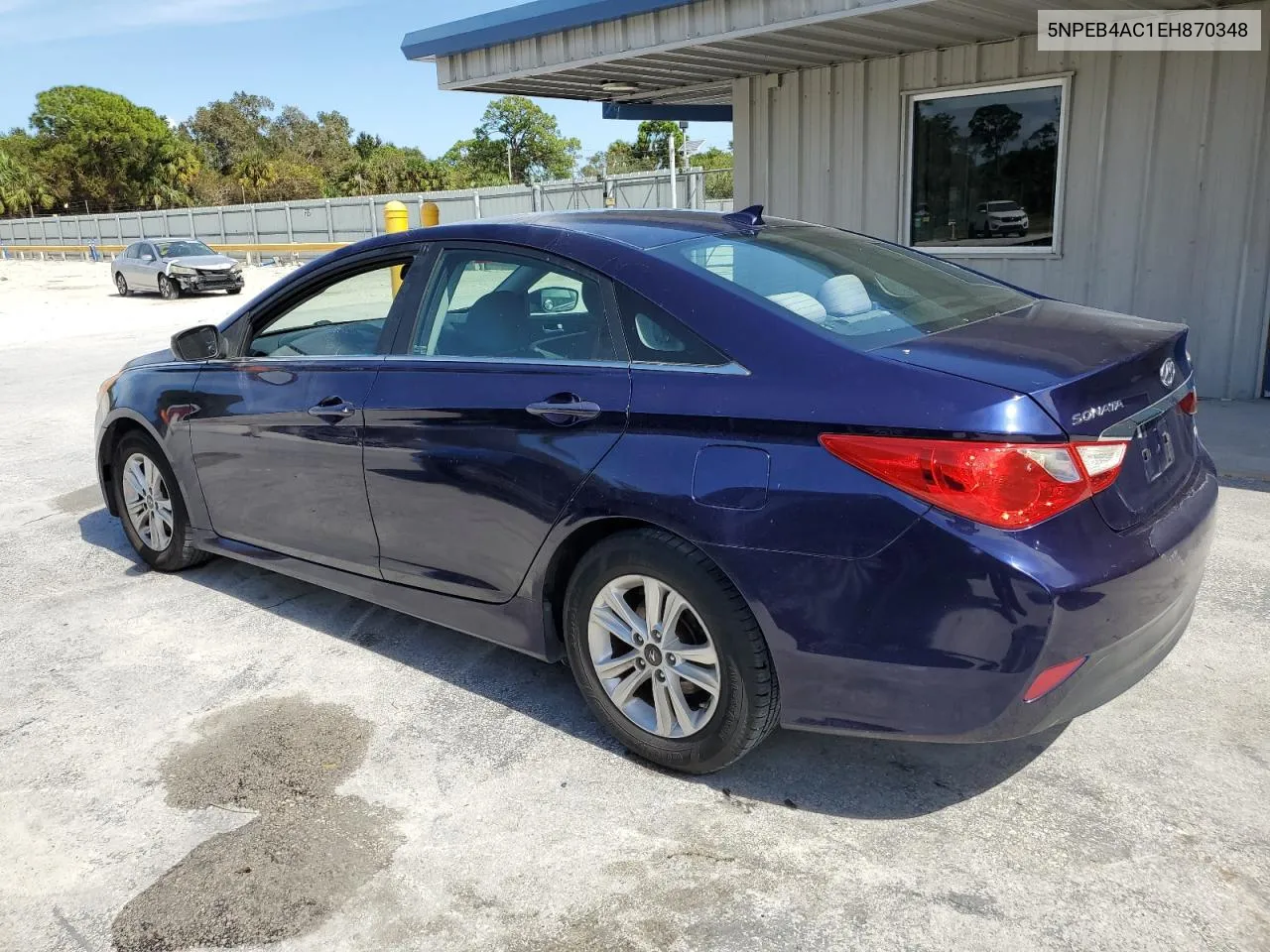 2014 Hyundai Sonata Gls VIN: 5NPEB4AC1EH870348 Lot: 76163074