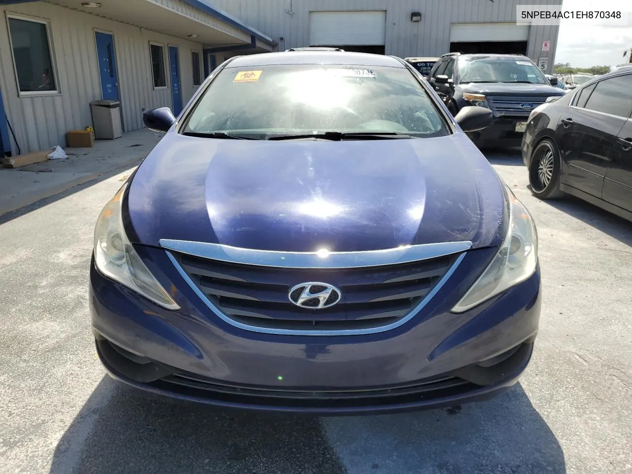 2014 Hyundai Sonata Gls VIN: 5NPEB4AC1EH870348 Lot: 76163074