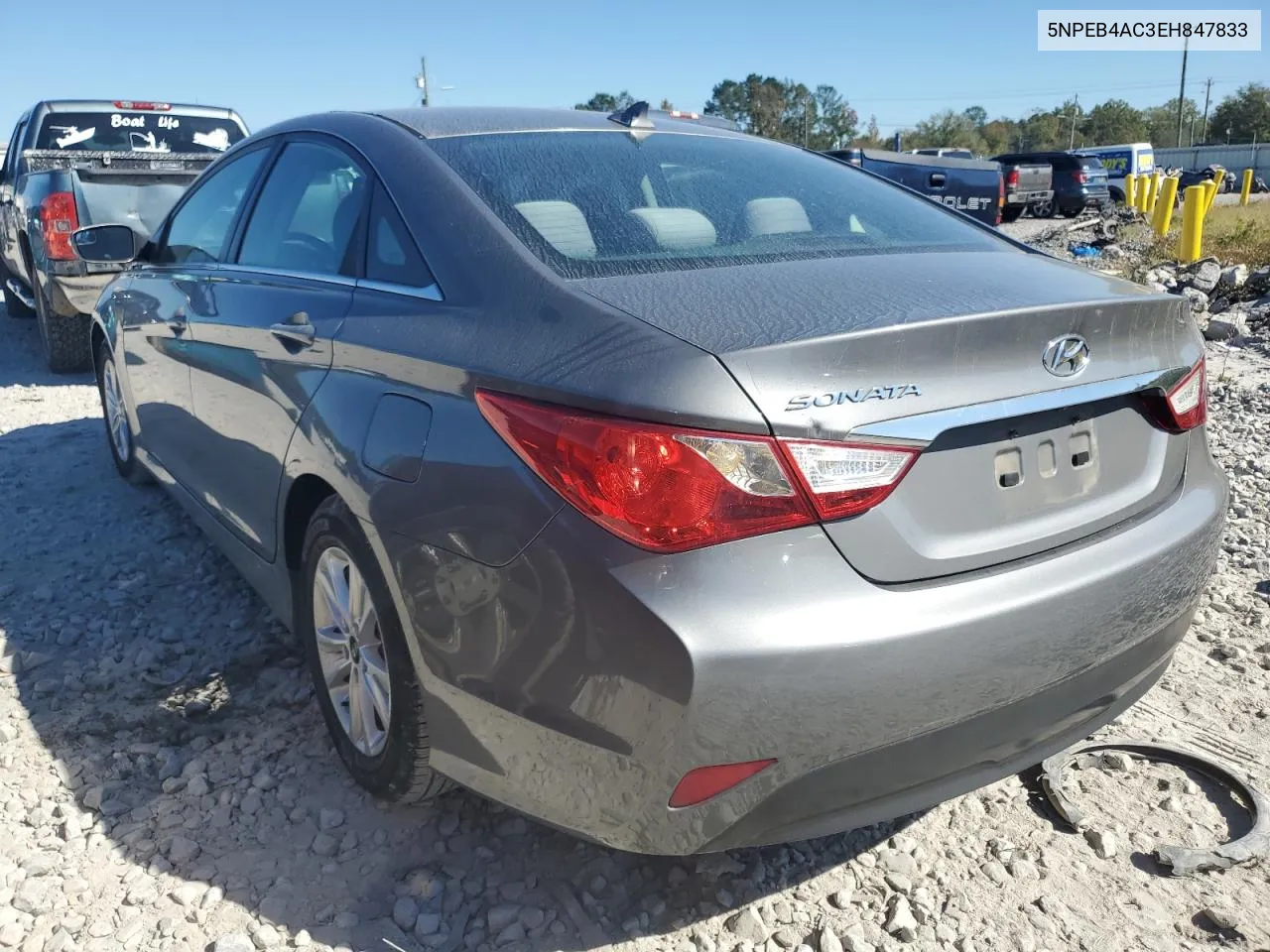 2014 Hyundai Sonata Gls VIN: 5NPEB4AC3EH847833 Lot: 76348714