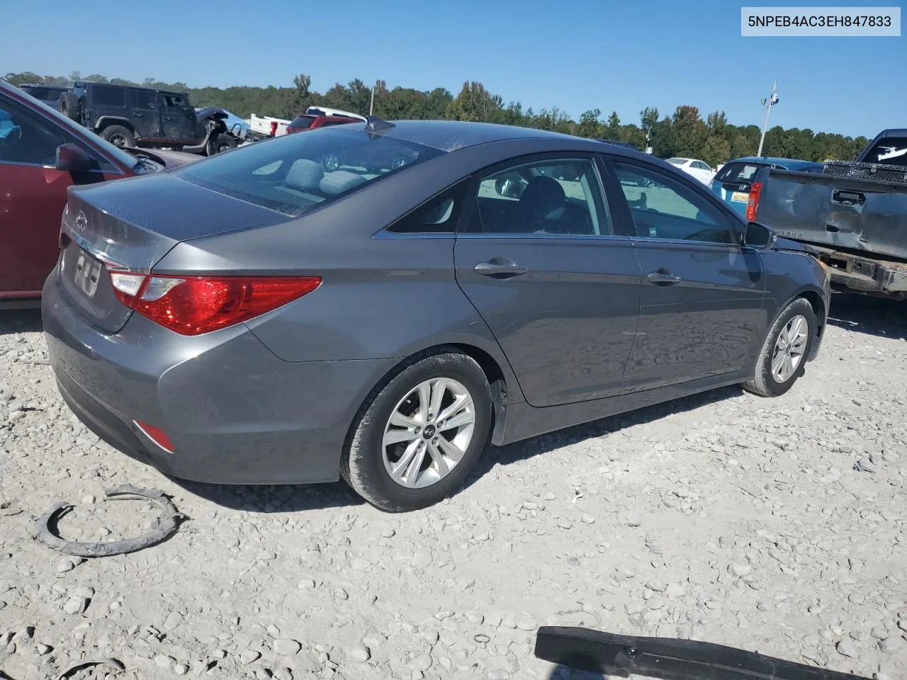 2014 Hyundai Sonata Gls VIN: 5NPEB4AC3EH847833 Lot: 76348714