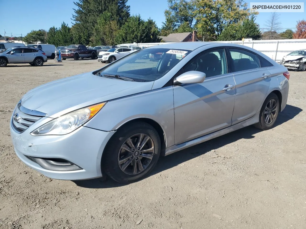 2014 Hyundai Sonata Gls VIN: 5NPEB4AC0EH901220 Lot: 76498384