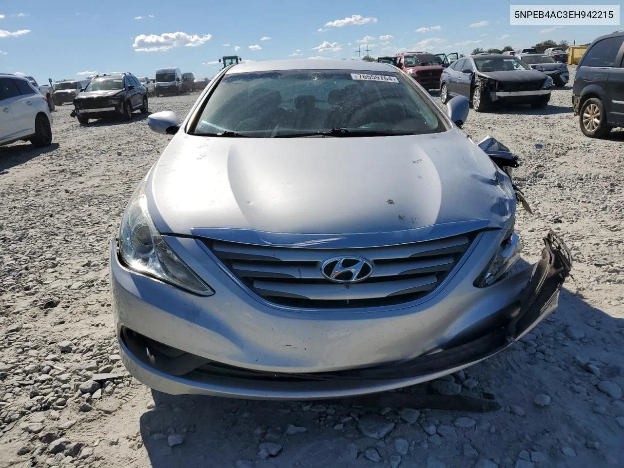 2014 Hyundai Sonata Gls VIN: 5NPEB4AC3EH942215 Lot: 76559764