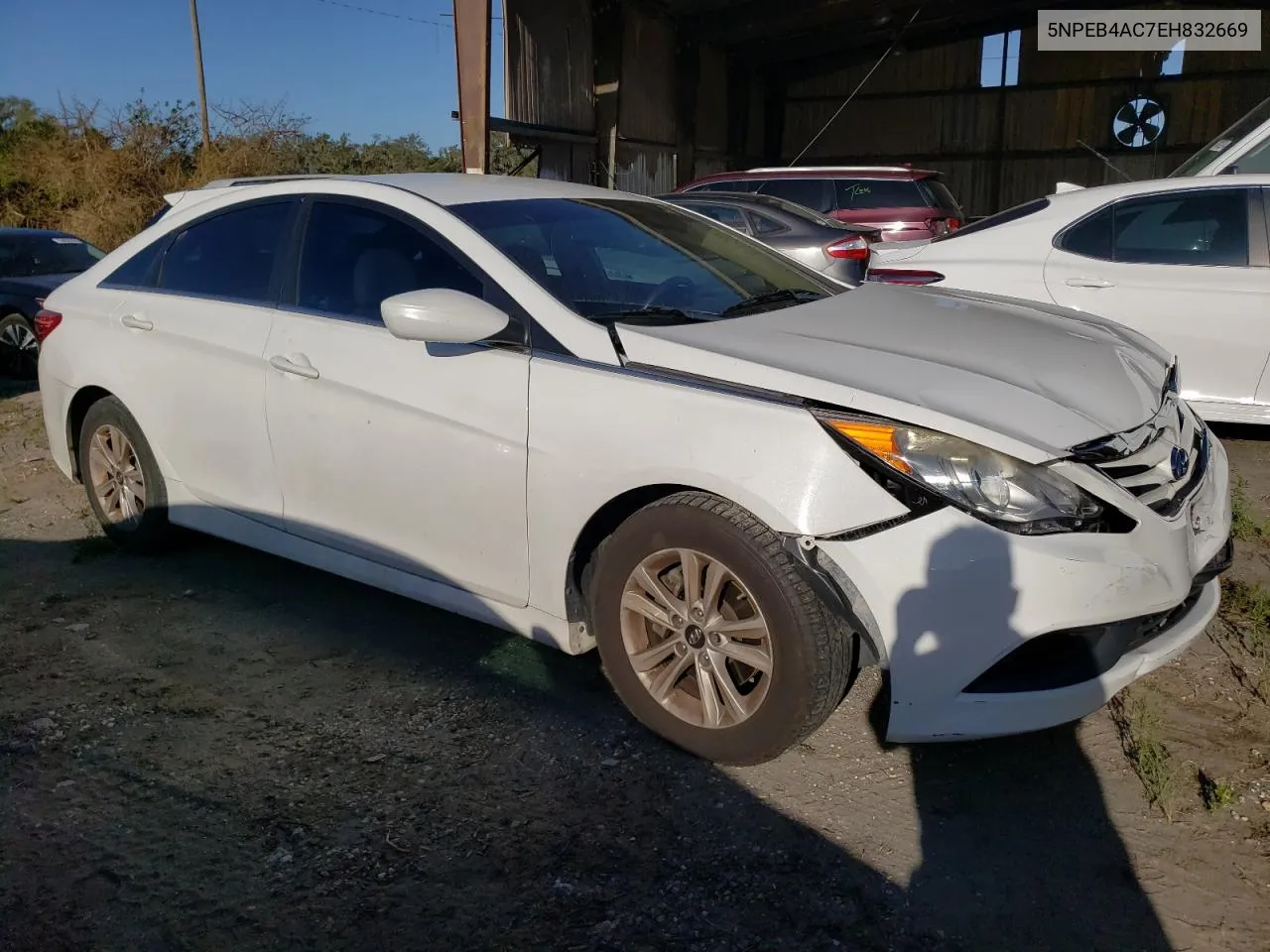 2014 Hyundai Sonata Gls VIN: 5NPEB4AC7EH832669 Lot: 76615434