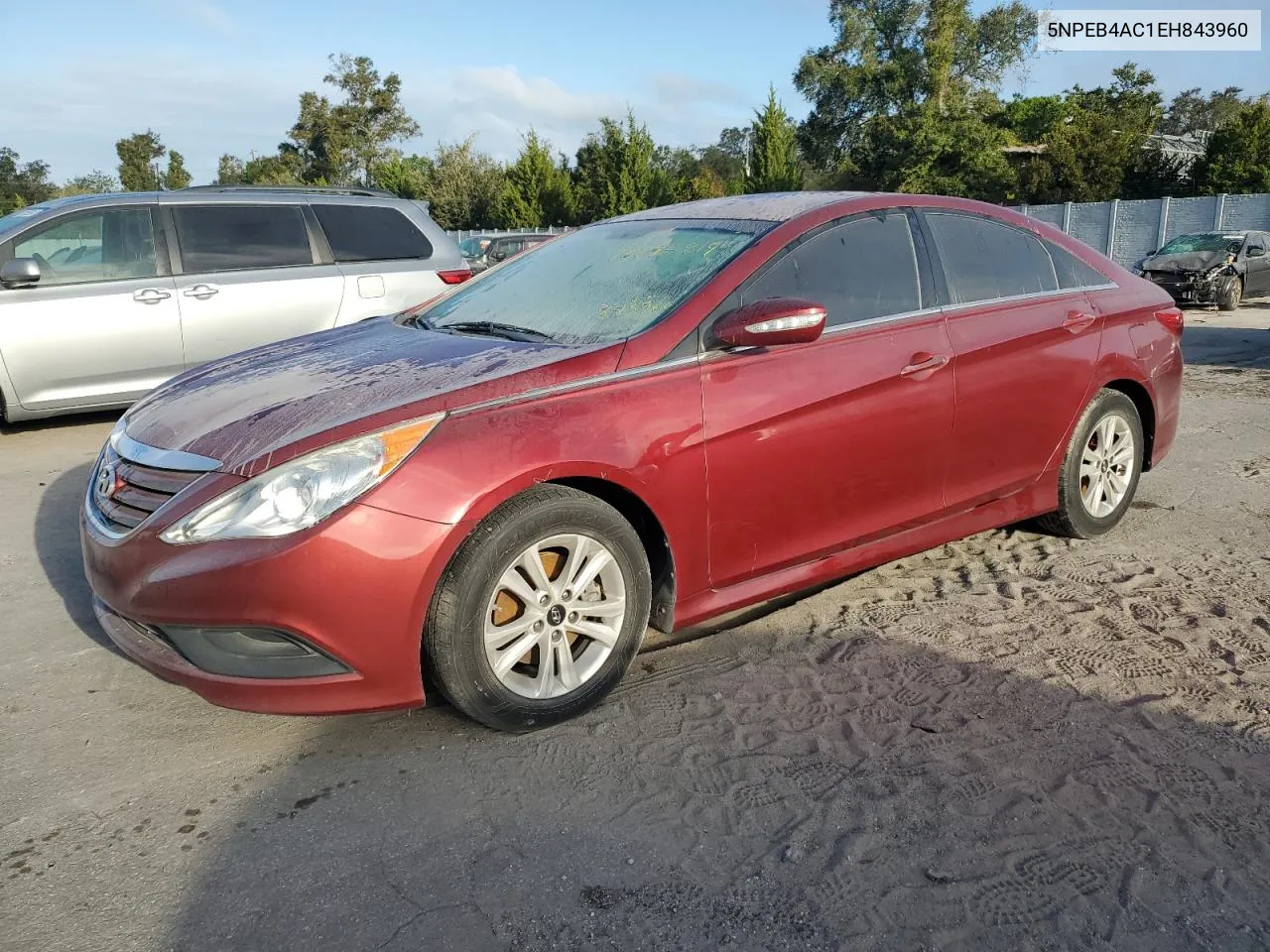 2014 Hyundai Sonata Gls VIN: 5NPEB4AC1EH843960 Lot: 76695814