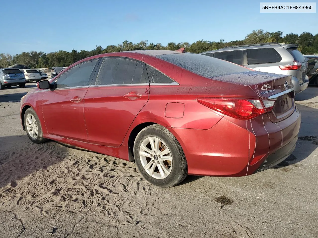 2014 Hyundai Sonata Gls VIN: 5NPEB4AC1EH843960 Lot: 76695814