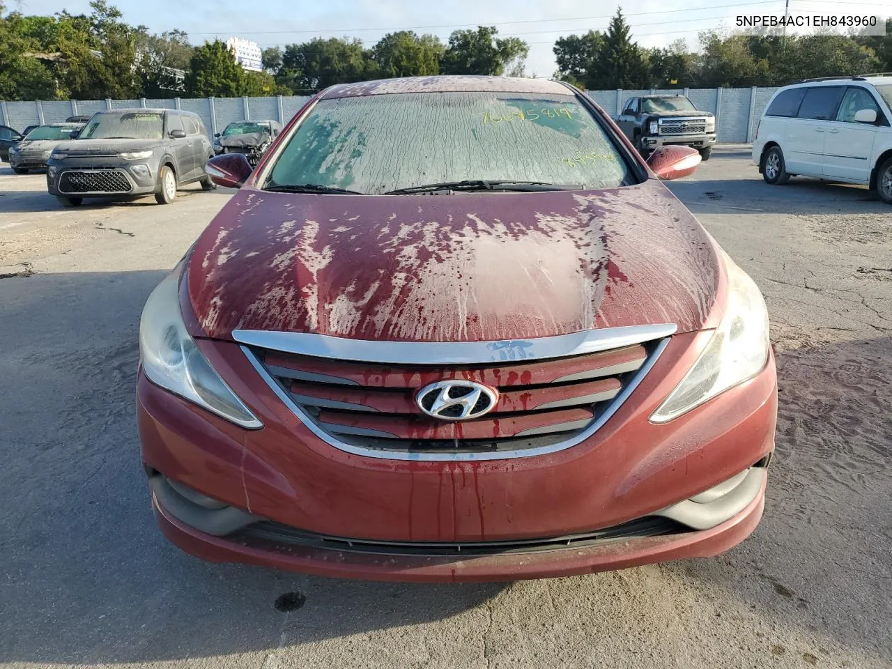 2014 Hyundai Sonata Gls VIN: 5NPEB4AC1EH843960 Lot: 76695814