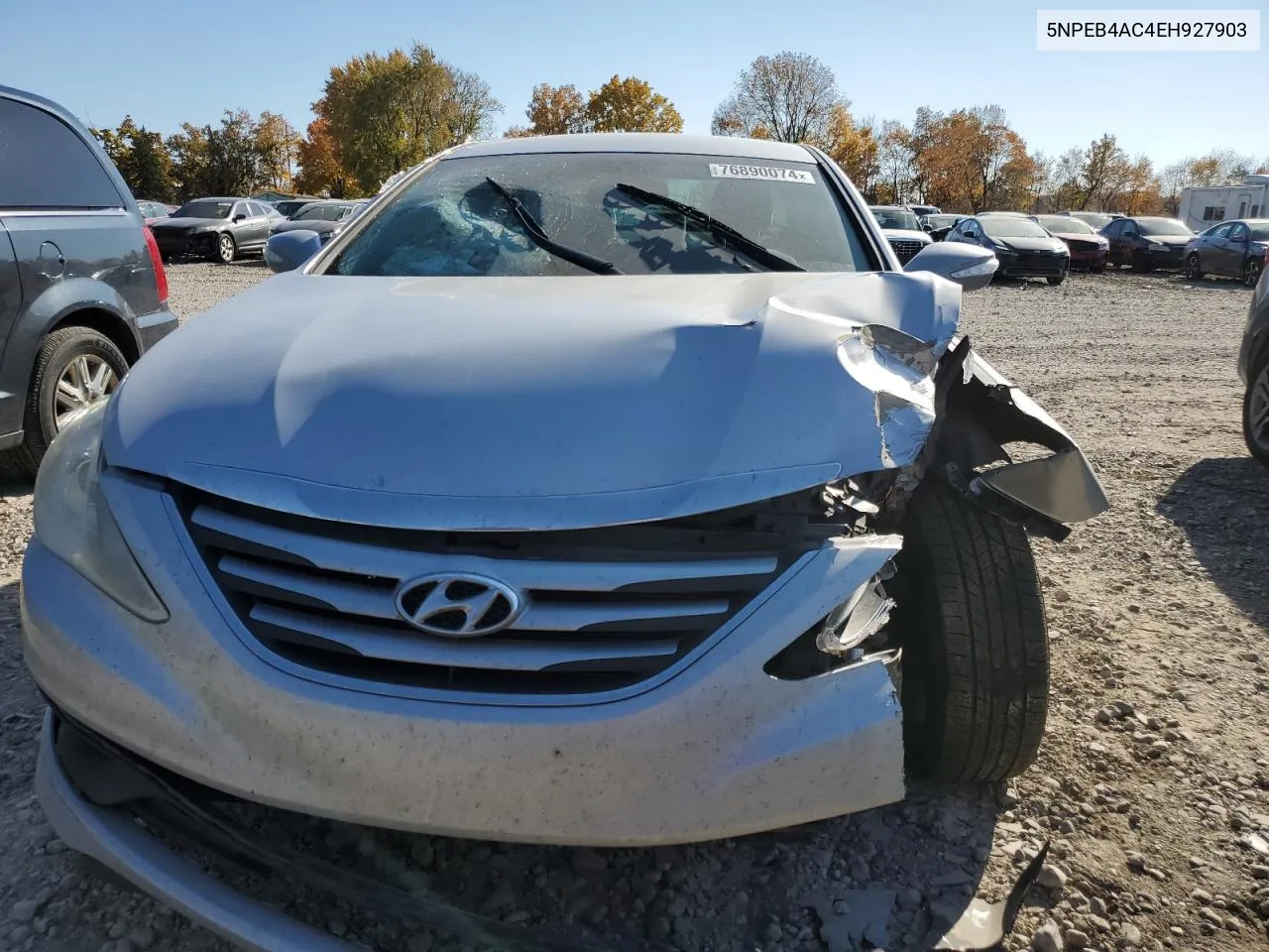 2014 Hyundai Sonata Gls VIN: 5NPEB4AC4EH927903 Lot: 76890074