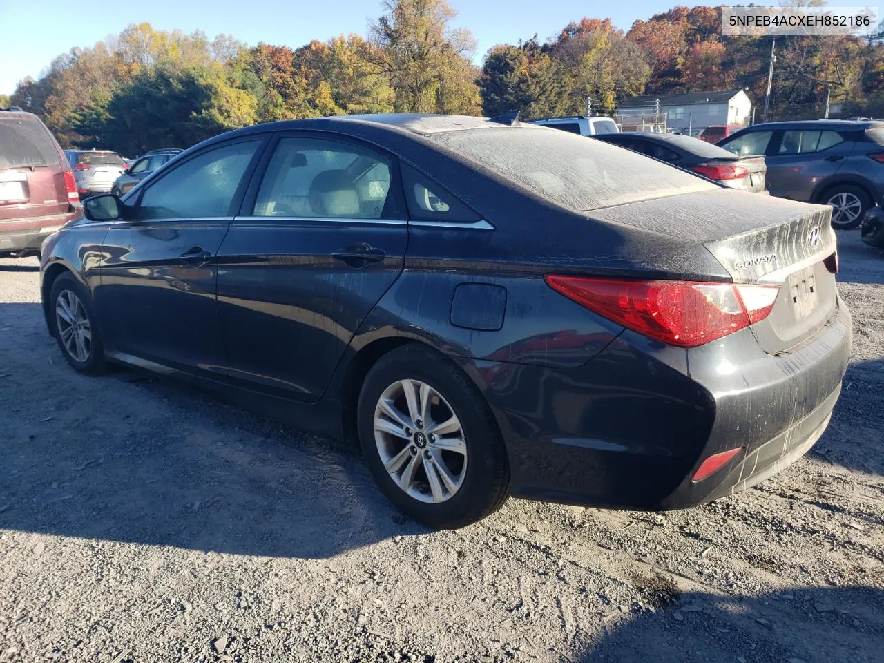 2014 Hyundai Sonata Gls VIN: 5NPEB4ACXEH852186 Lot: 76965634