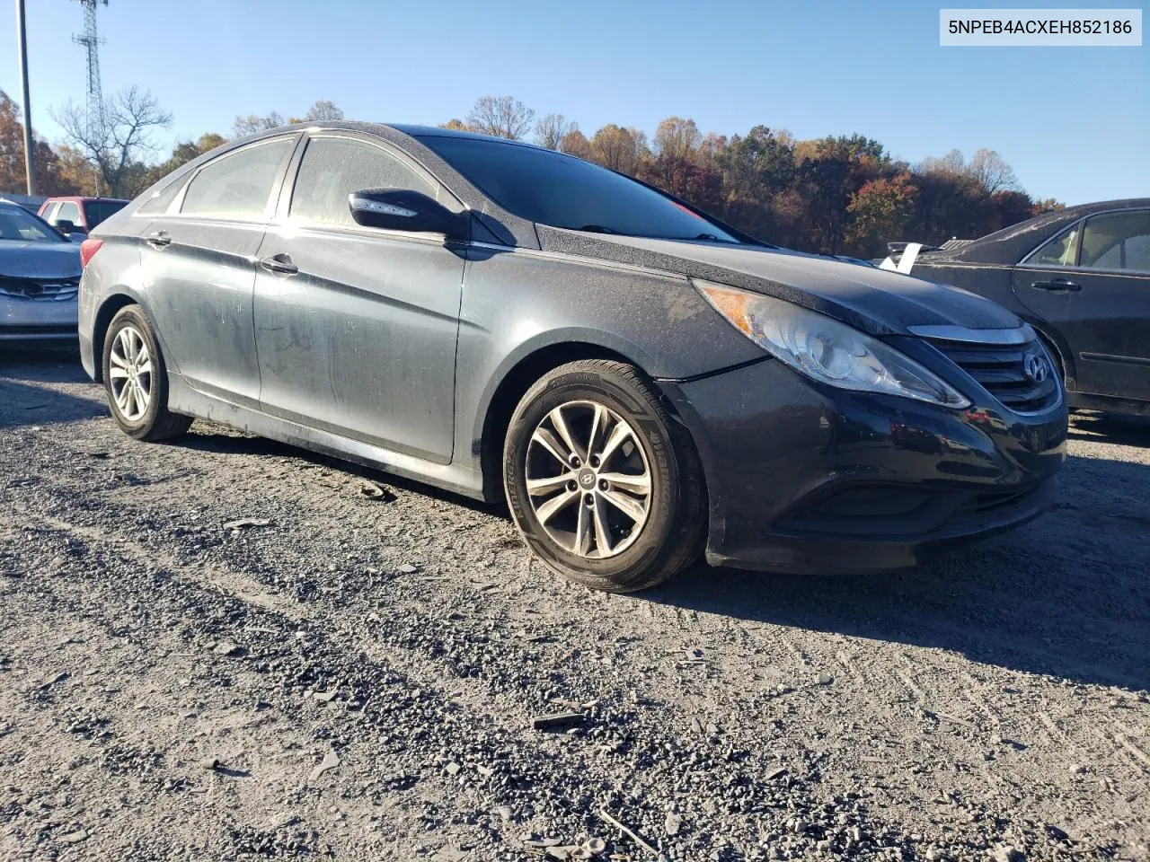 2014 Hyundai Sonata Gls VIN: 5NPEB4ACXEH852186 Lot: 76965634