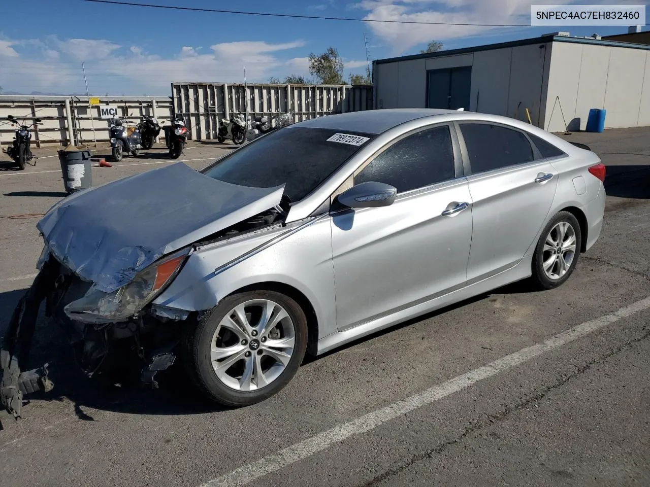 2014 Hyundai Sonata Se VIN: 5NPEC4AC7EH832460 Lot: 76972374