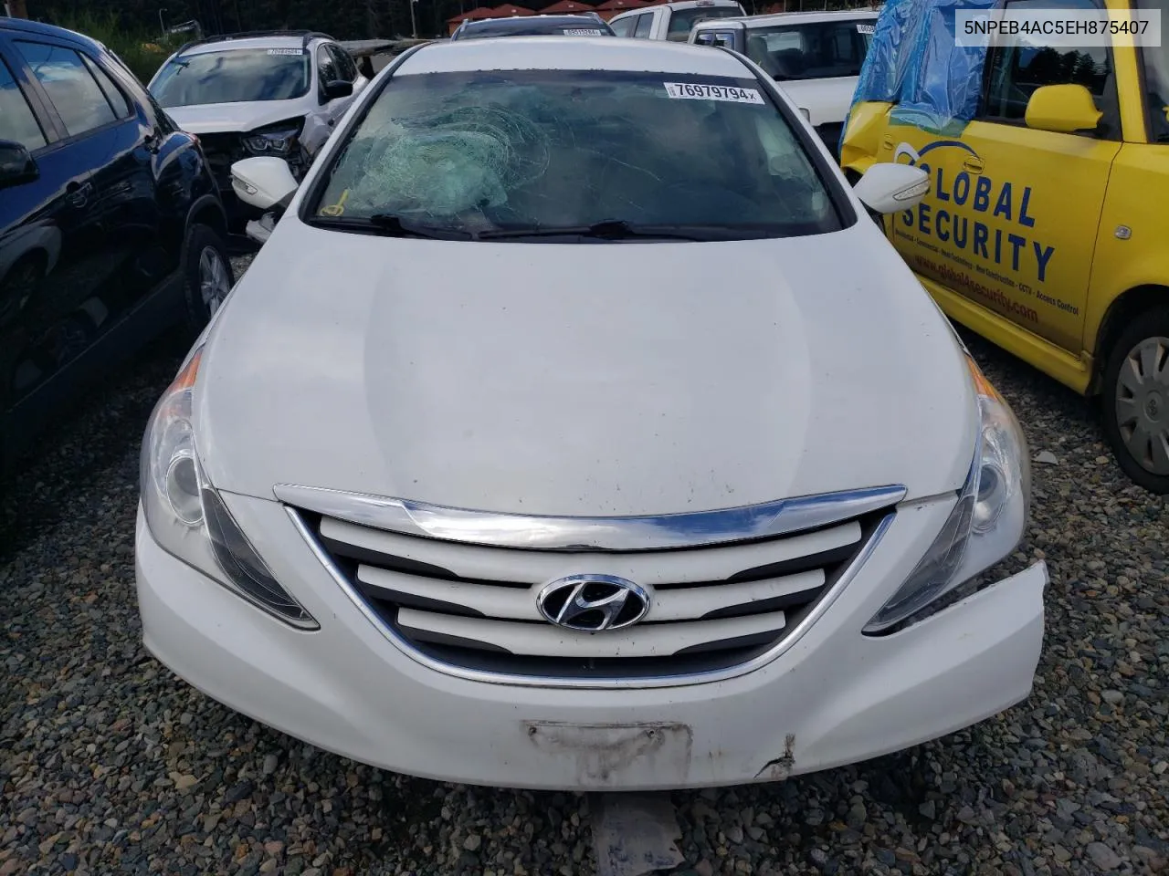 2014 Hyundai Sonata Gls VIN: 5NPEB4AC5EH875407 Lot: 76979794