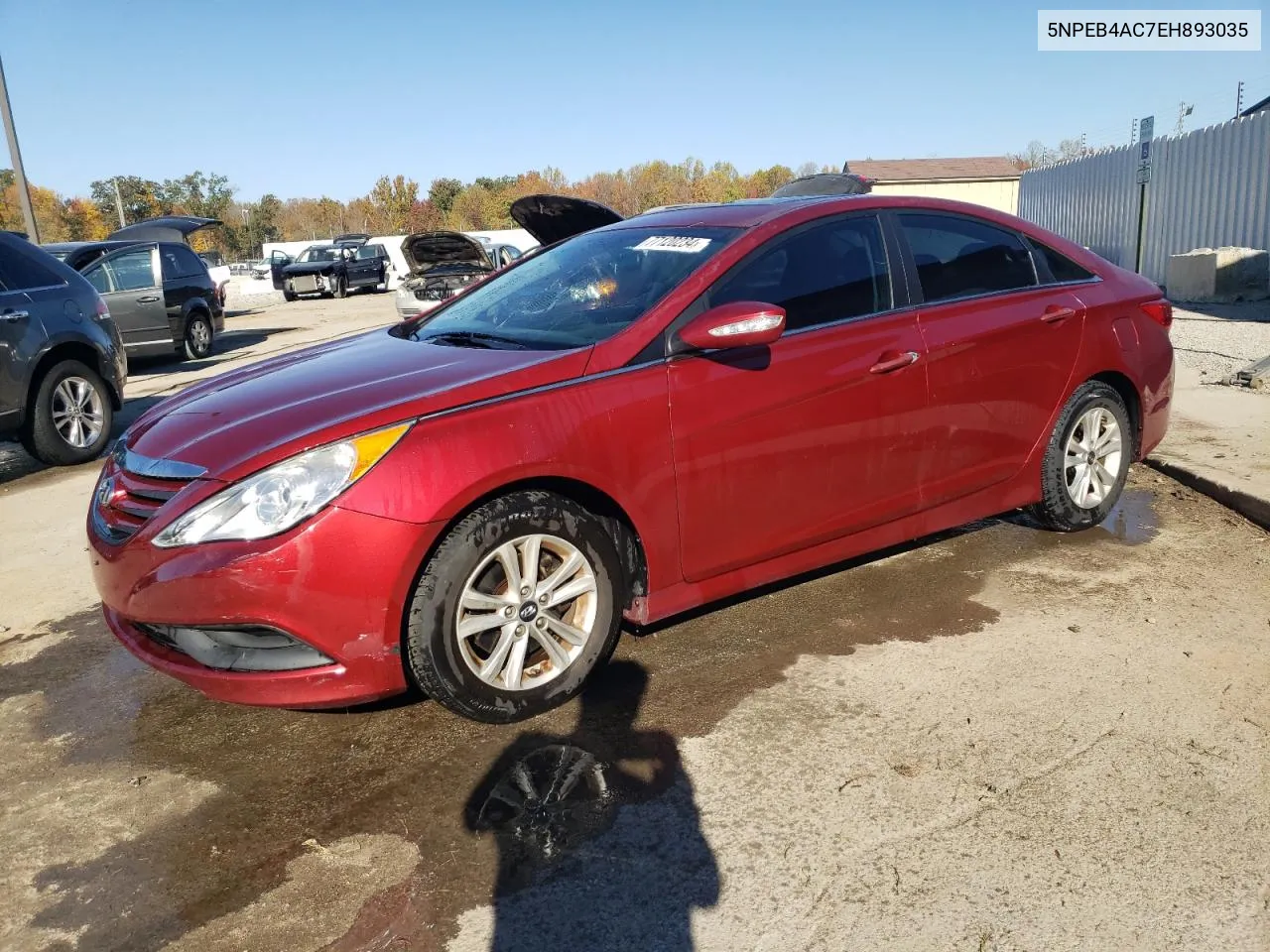 2014 Hyundai Sonata Gls VIN: 5NPEB4AC7EH893035 Lot: 77120234