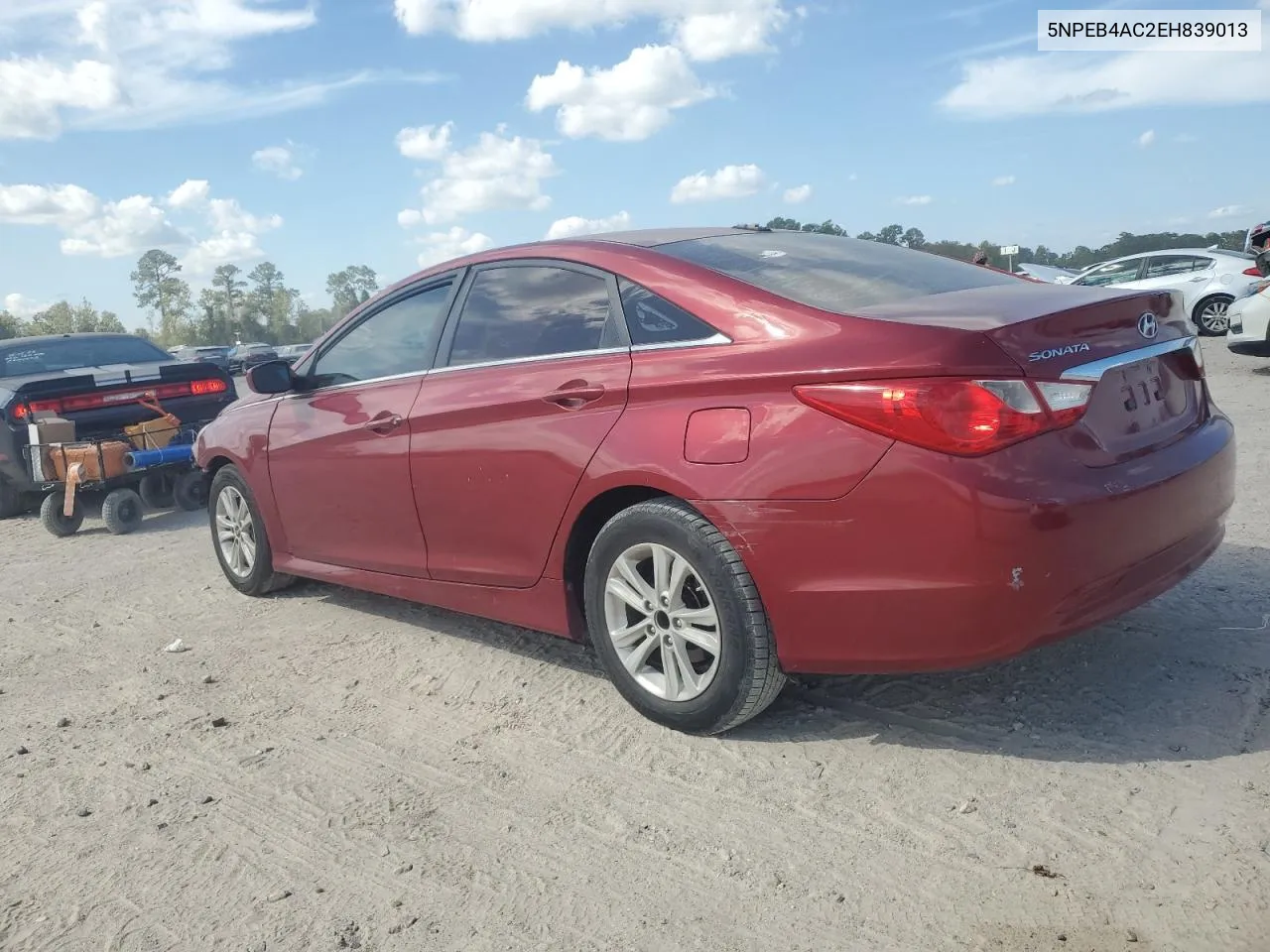 2014 Hyundai Sonata Gls VIN: 5NPEB4AC2EH839013 Lot: 77154254