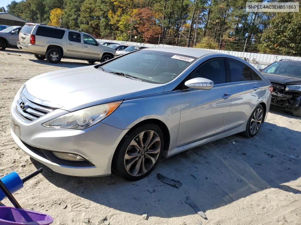 2014 Hyundai Sonata Se VIN: 5NPEC4AC3EH851863 Lot: 77164934