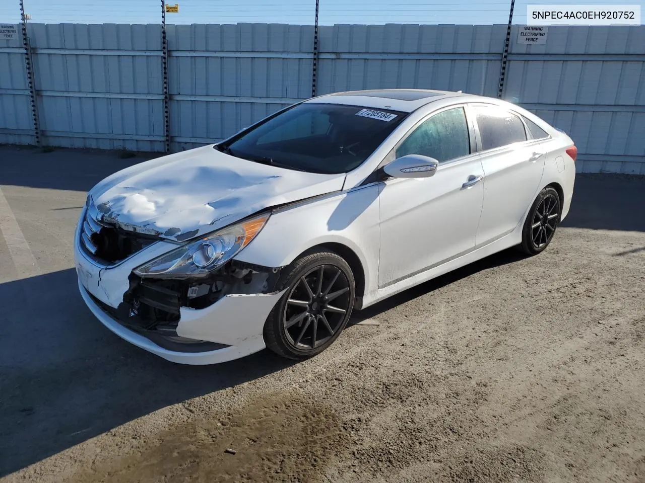 2014 Hyundai Sonata Se VIN: 5NPEC4AC0EH920752 Lot: 77205184