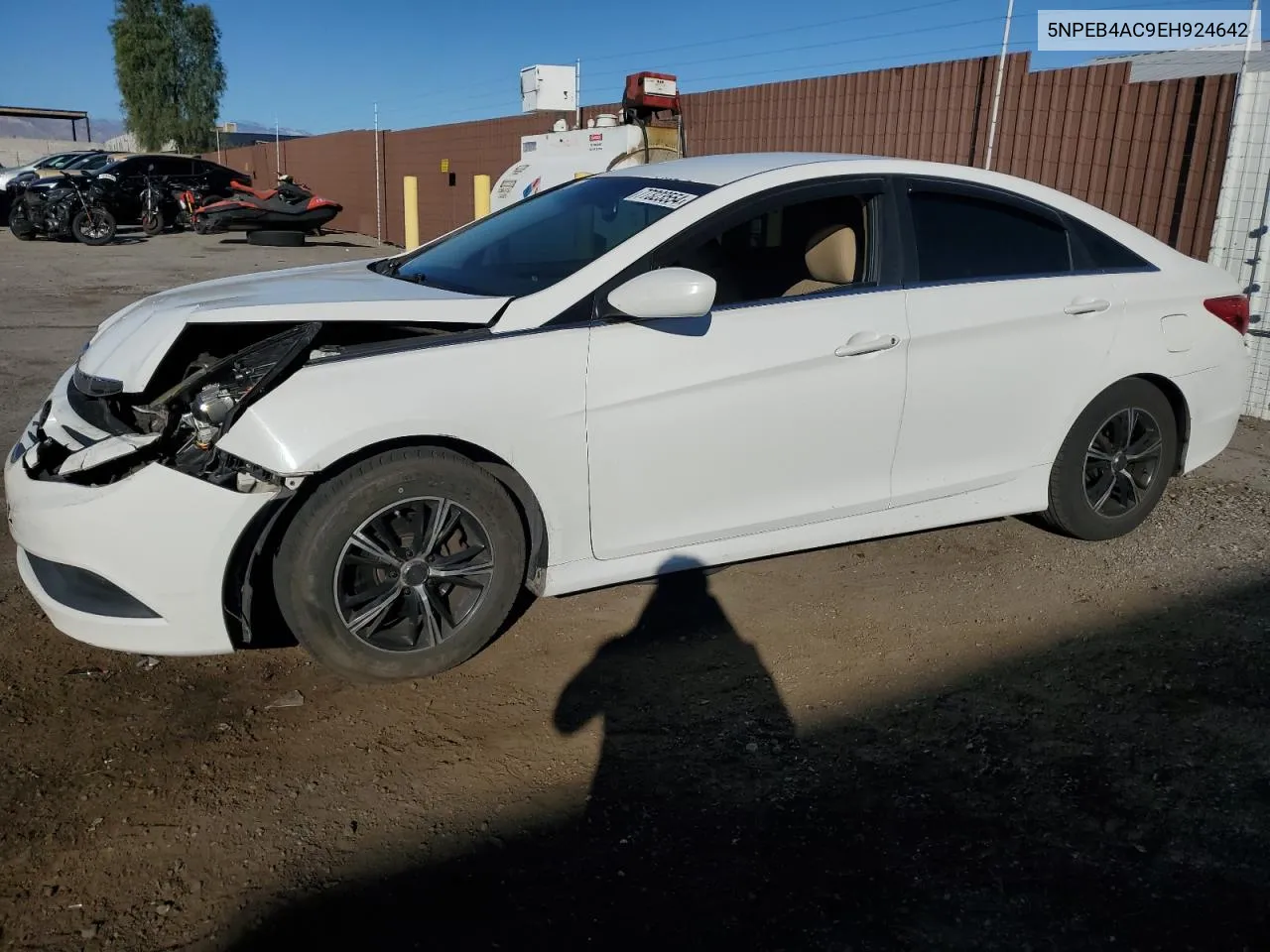 2014 Hyundai Sonata Gls VIN: 5NPEB4AC9EH924642 Lot: 77323554