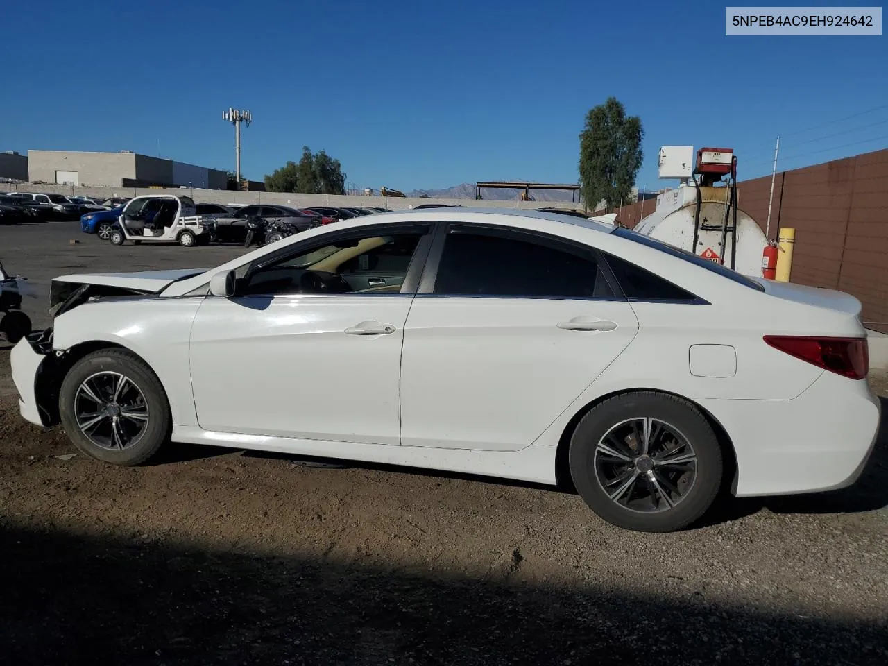 2014 Hyundai Sonata Gls VIN: 5NPEB4AC9EH924642 Lot: 77323554