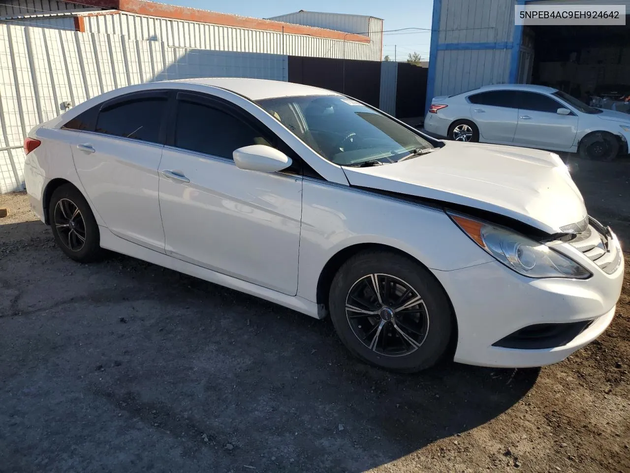 2014 Hyundai Sonata Gls VIN: 5NPEB4AC9EH924642 Lot: 77323554