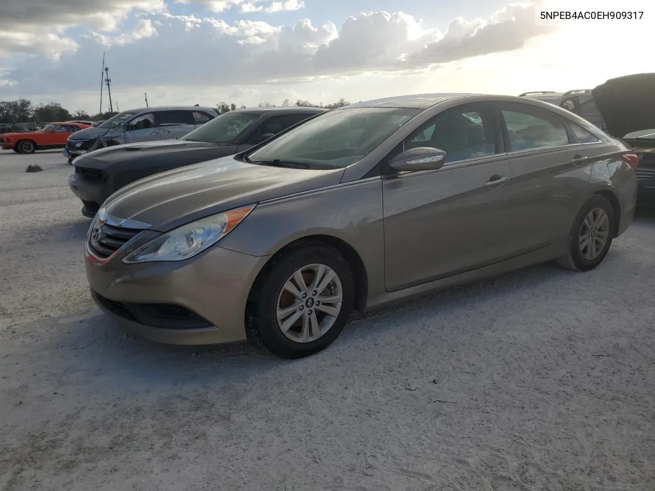 2014 Hyundai Sonata Gls VIN: 5NPEB4AC0EH909317 Lot: 77328474