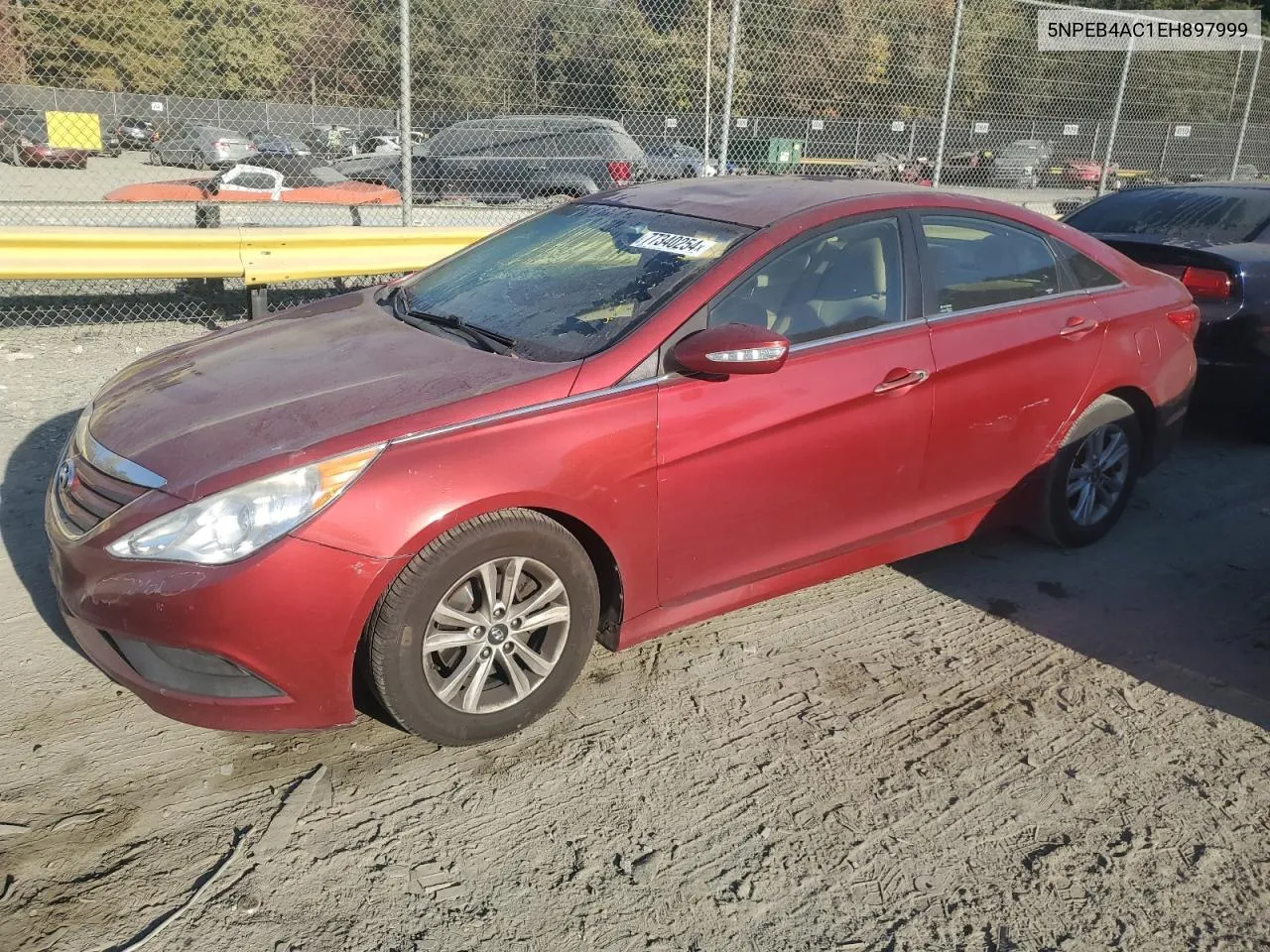 2014 Hyundai Sonata Gls VIN: 5NPEB4AC1EH897999 Lot: 77340254