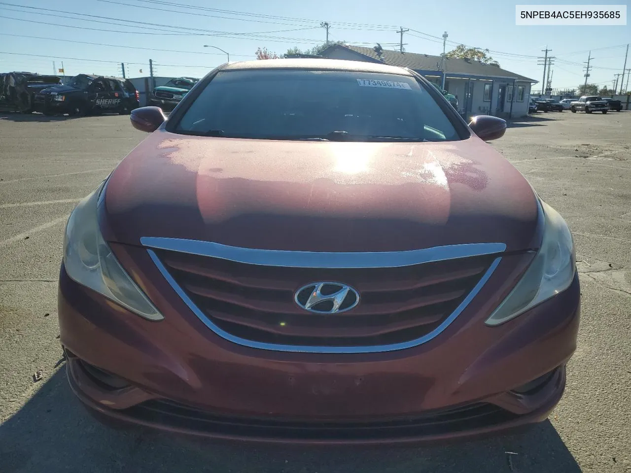 2014 Hyundai Sonata Gls VIN: 5NPEB4AC5EH935685 Lot: 77349674