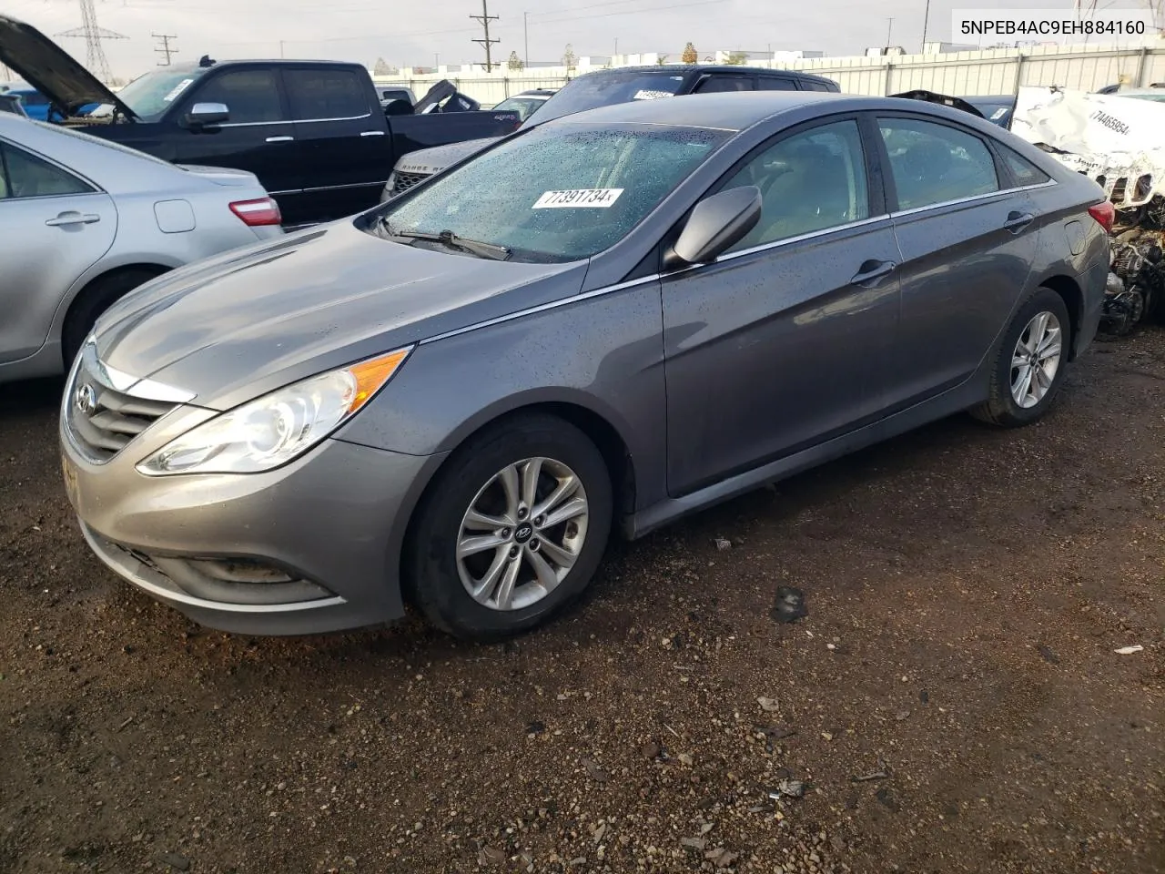 2014 Hyundai Sonata Gls VIN: 5NPEB4AC9EH884160 Lot: 77391734