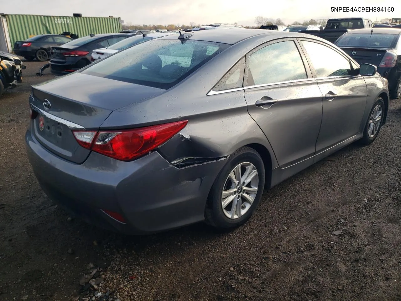 2014 Hyundai Sonata Gls VIN: 5NPEB4AC9EH884160 Lot: 77391734