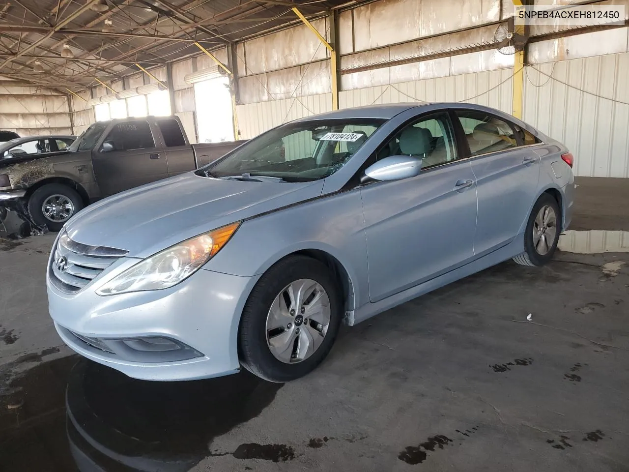 2014 Hyundai Sonata Gls VIN: 5NPEB4ACXEH812450 Lot: 78104124