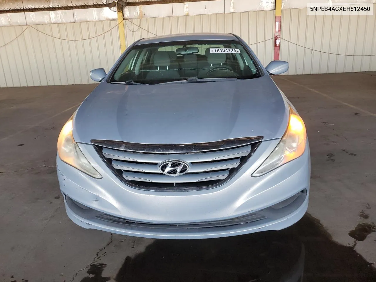 2014 Hyundai Sonata Gls VIN: 5NPEB4ACXEH812450 Lot: 78104124