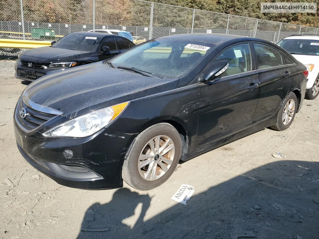 2014 Hyundai Sonata Gls VIN: 5NPEB4AC4EH914150 Lot: 78163894