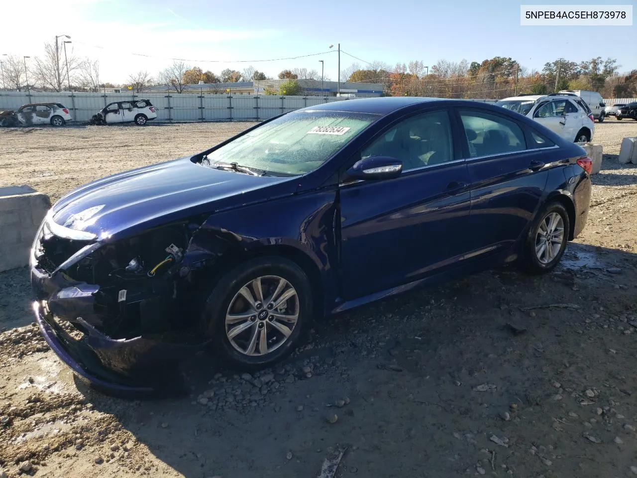 2014 Hyundai Sonata Gls VIN: 5NPEB4AC5EH873978 Lot: 78282634