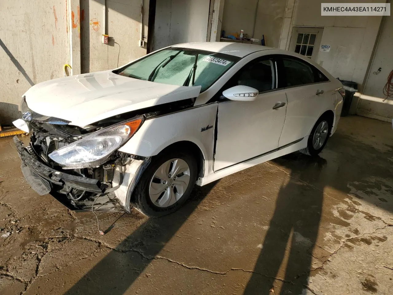 2014 Hyundai Sonata Hybrid VIN: KMHEC4A43EA114271 Lot: 78373474