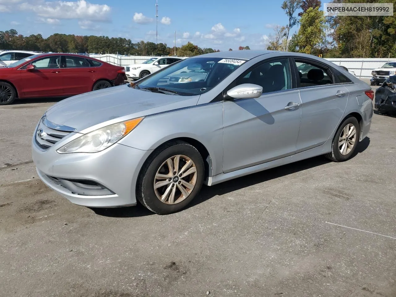 2014 Hyundai Sonata Gls VIN: 5NPEB4AC4EH819992 Lot: 78508454