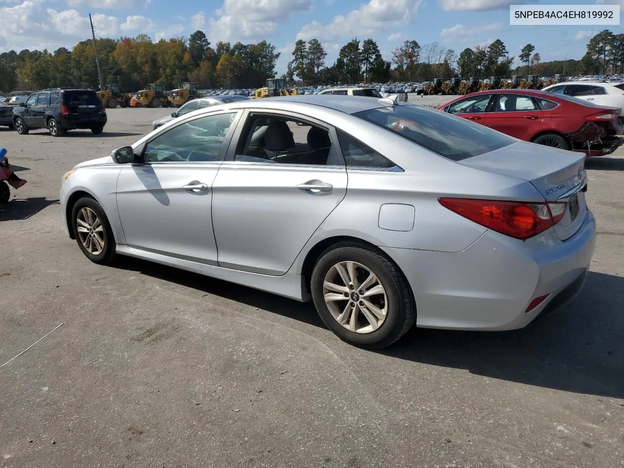 2014 Hyundai Sonata Gls VIN: 5NPEB4AC4EH819992 Lot: 78508454