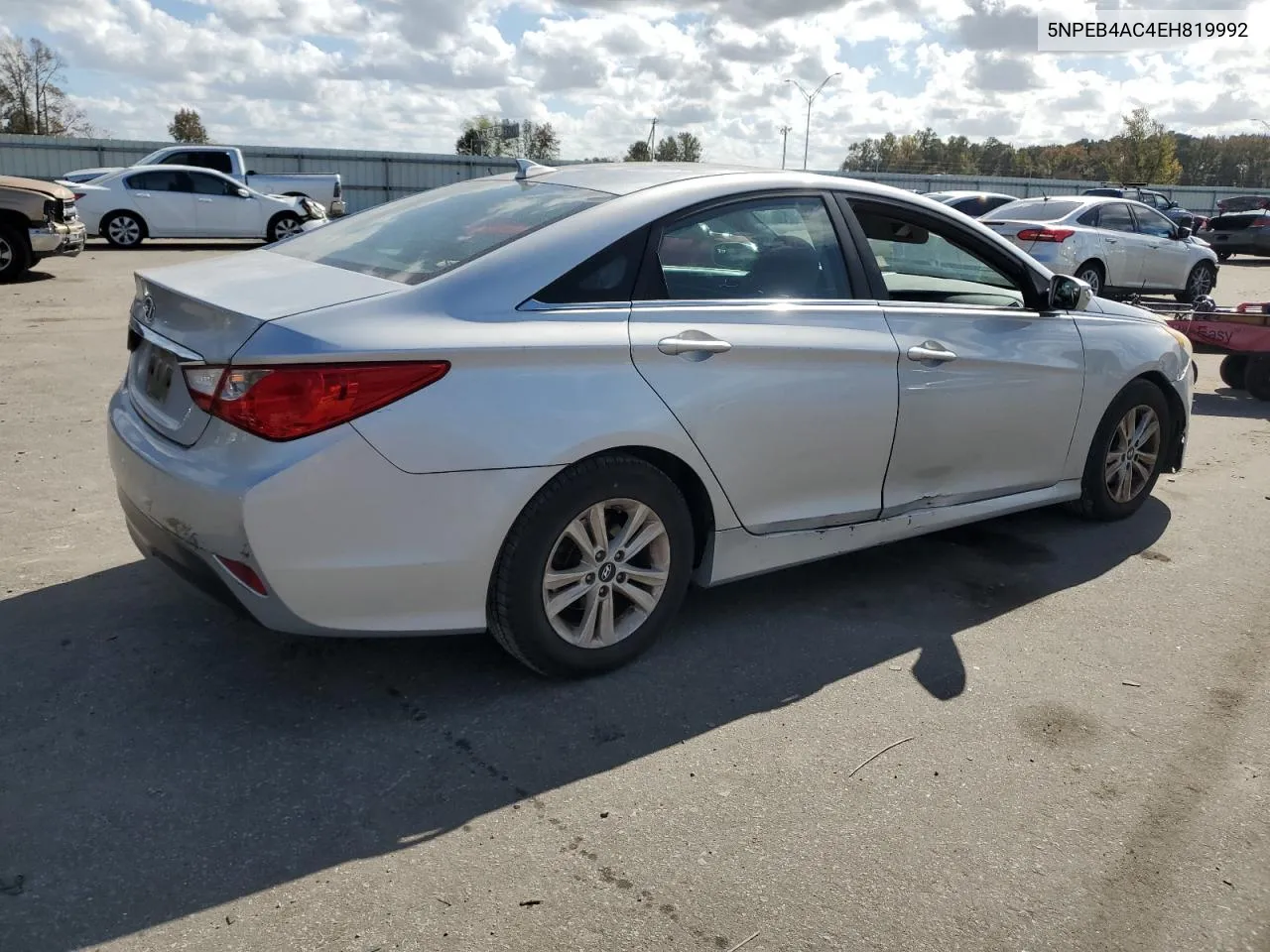 2014 Hyundai Sonata Gls VIN: 5NPEB4AC4EH819992 Lot: 78508454