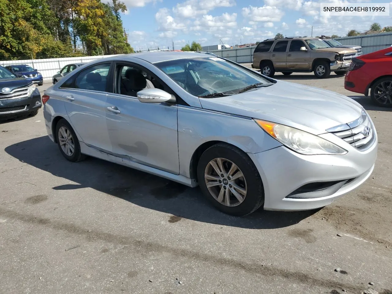 2014 Hyundai Sonata Gls VIN: 5NPEB4AC4EH819992 Lot: 78508454