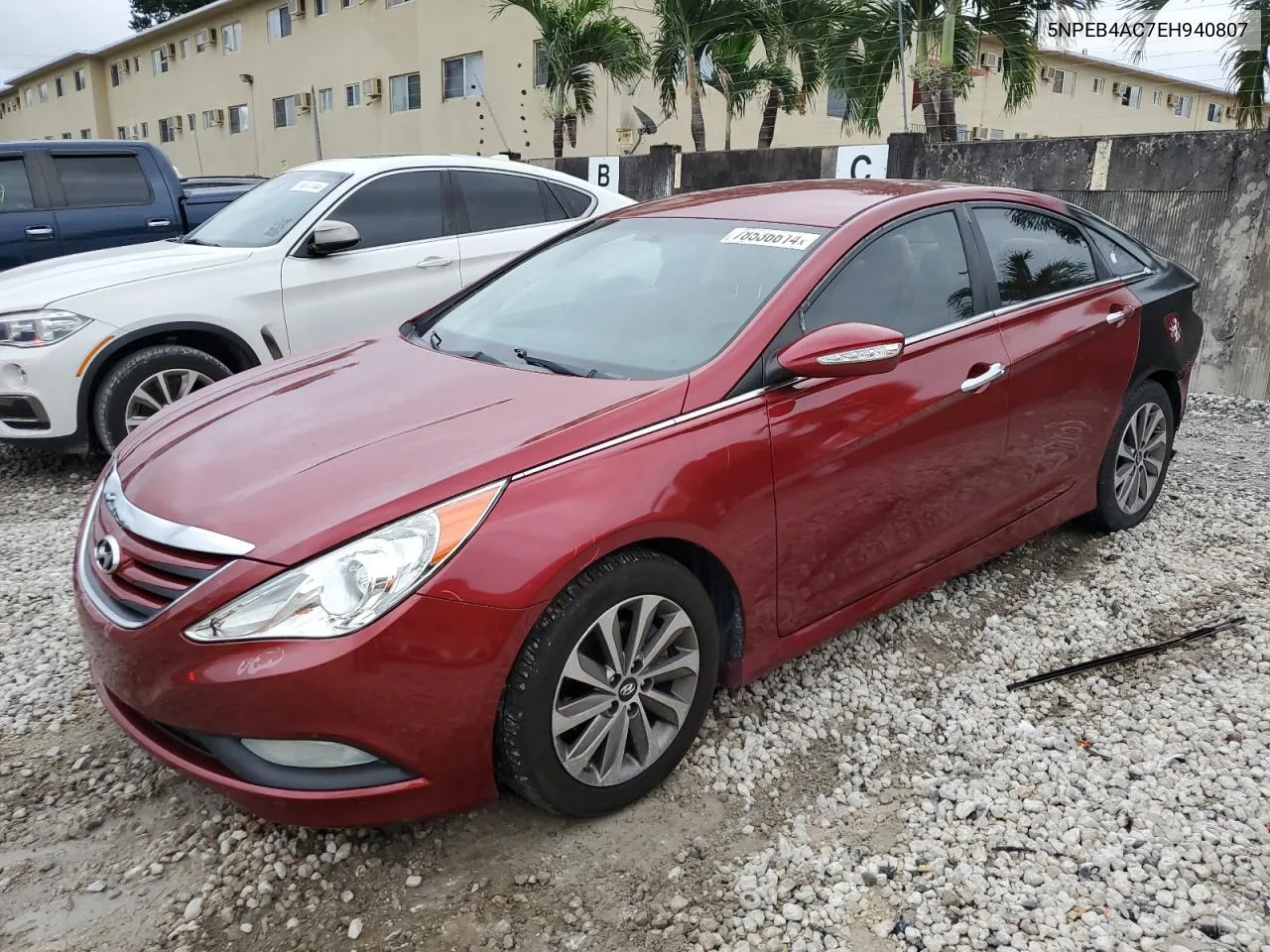 2014 Hyundai Sonata Gls VIN: 5NPEB4AC7EH940807 Lot: 78536614