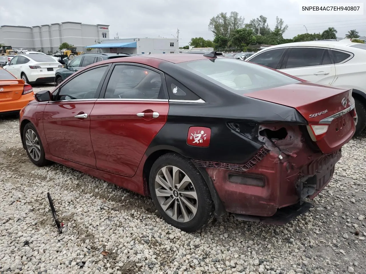 2014 Hyundai Sonata Gls VIN: 5NPEB4AC7EH940807 Lot: 78536614