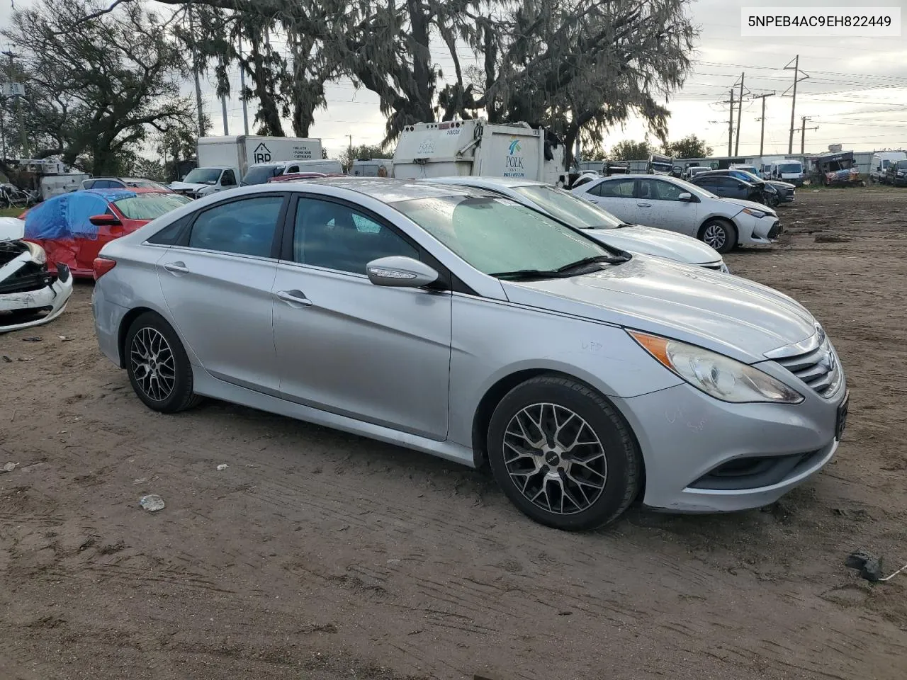 2014 Hyundai Sonata Gls VIN: 5NPEB4AC9EH822449 Lot: 78865304