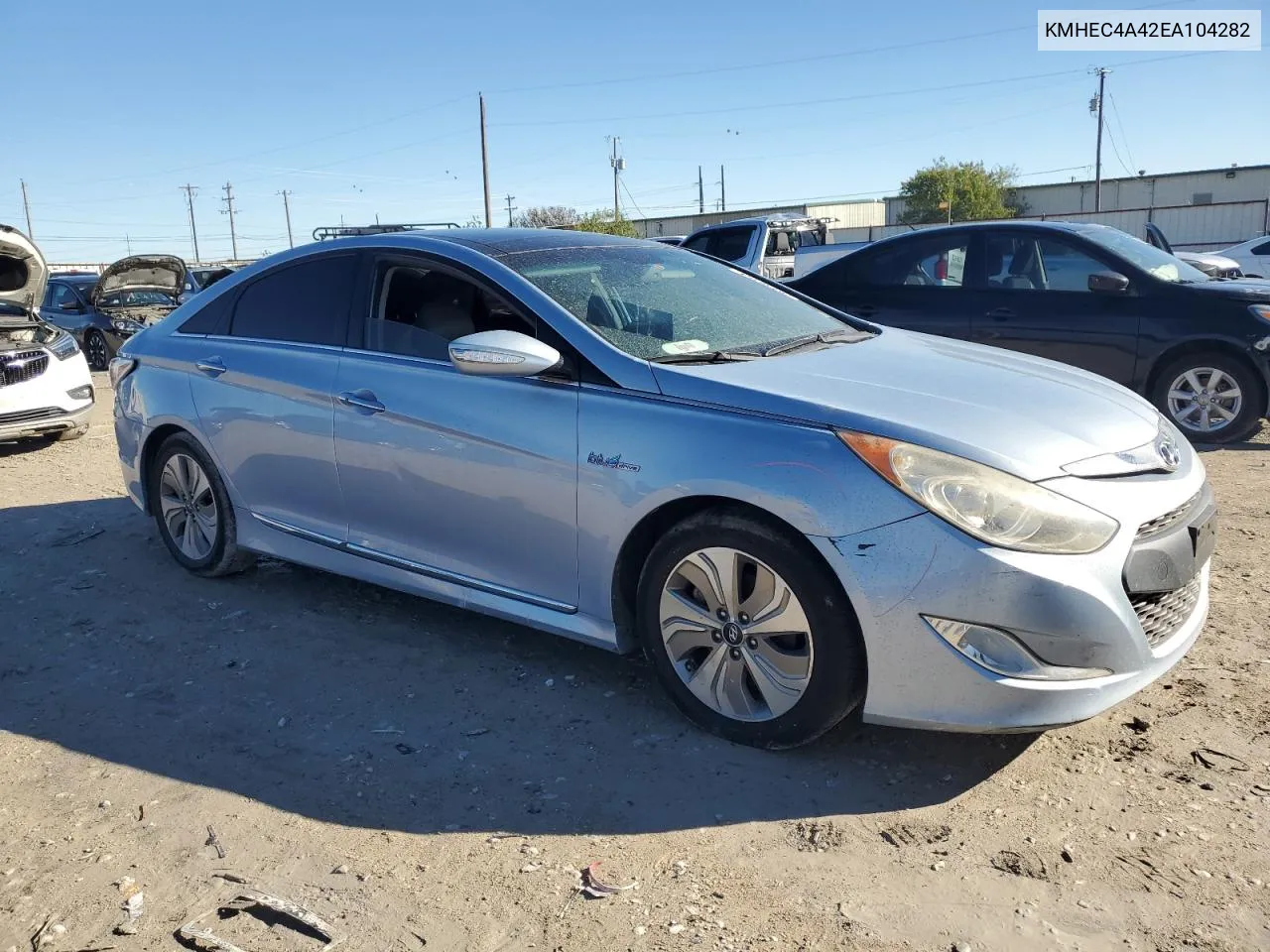 2014 Hyundai Sonata Hybrid VIN: KMHEC4A42EA104282 Lot: 79748154