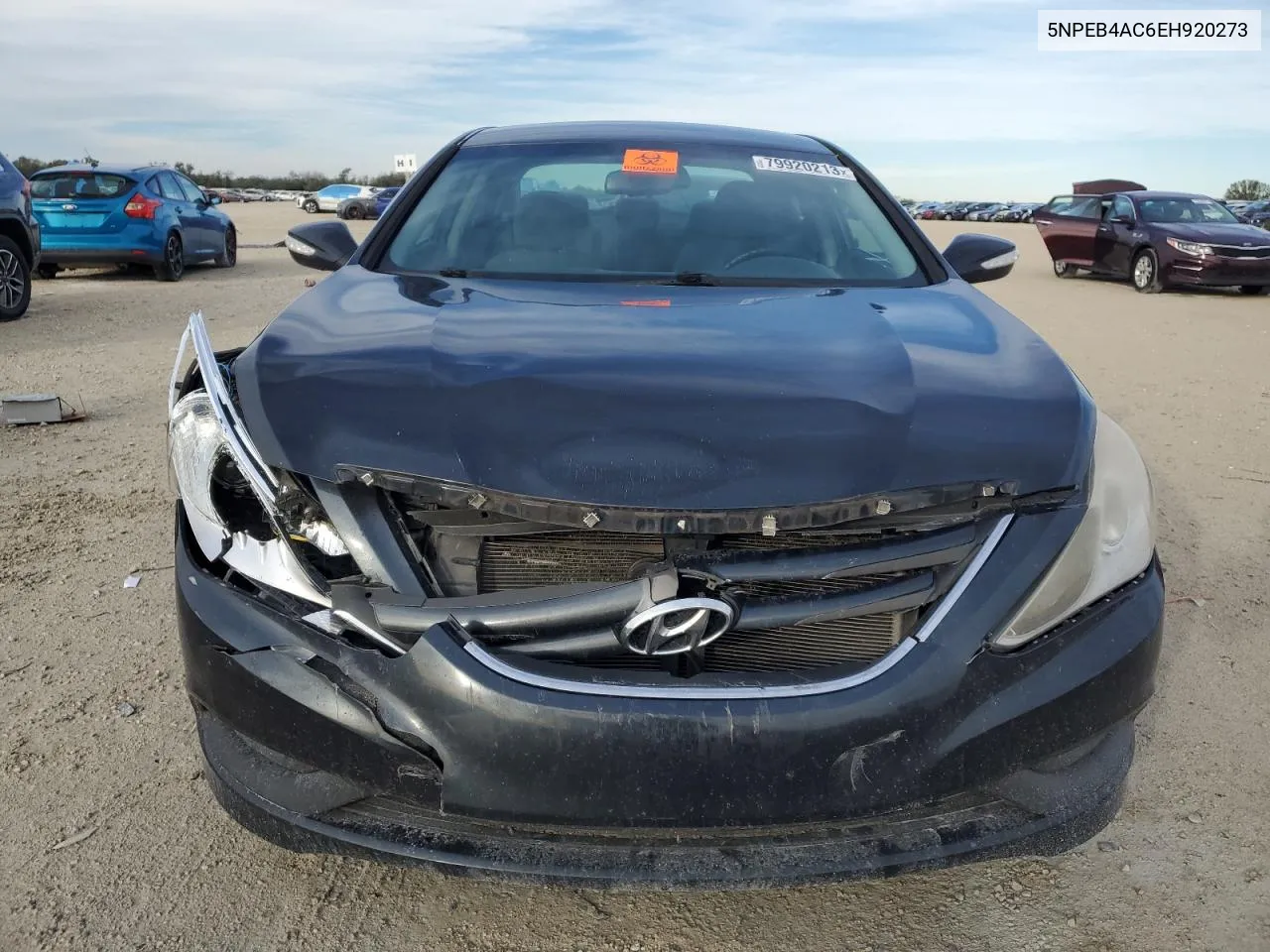 2014 Hyundai Sonata Gls VIN: 5NPEB4AC6EH920273 Lot: 79920213