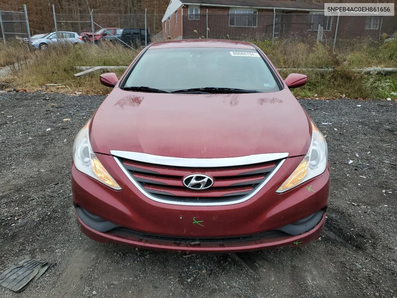 2014 Hyundai Sonata Gls VIN: 5NPEB4AC0EH861656 Lot: 80086784